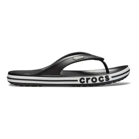 Chinelo Crocs Bayaband Flip Black/white