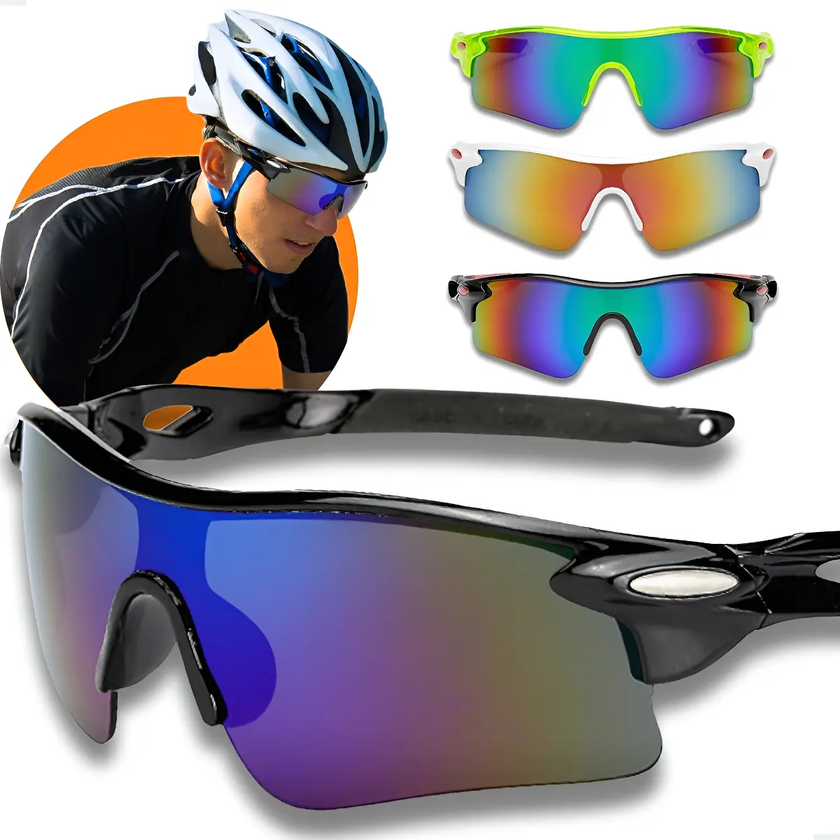 Óculos Corrida Ciclismo Esportivo Pesca Proteção Uv 400