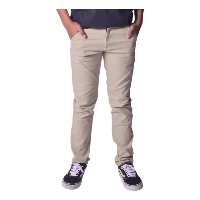 Calça Sarja Juvenil Infantil Menino Com Lycra Tradicional