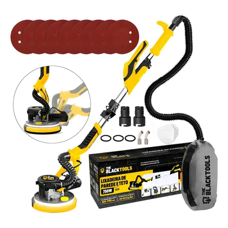 Lixadeira Profissional Parede E Teto Led 750w Com Aspiração