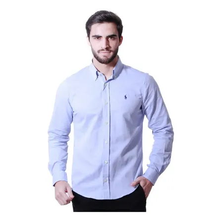 Camisa Social Ralph Oxford Importada Manga Longa Original