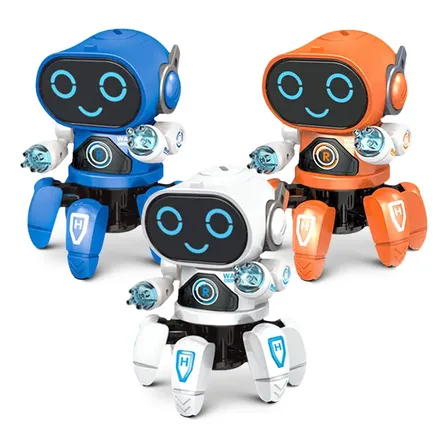 Brinquedo Robô Aranha Dançarino Com 6 Pernas Caranguejo