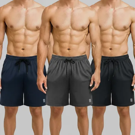 Kit 3 Shorts Masculino Básico Bermuda Para Treino Academia