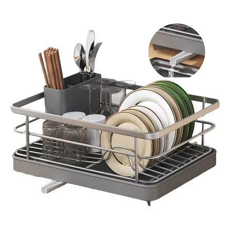 Escorredor De Louça Porta Inox Com 360° Automática Drenagem