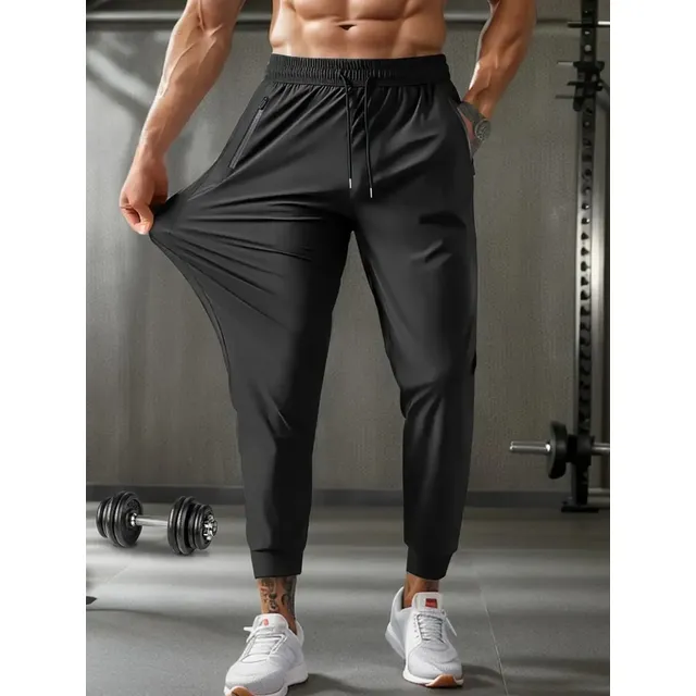 Calça Masculina Esportiva Com Elastano Slim Fit Fitness