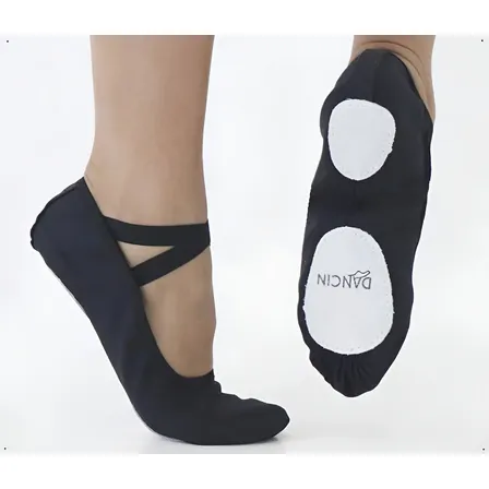 Sapatilha Dancin Ballet Feminina Tecido Meia Pontas