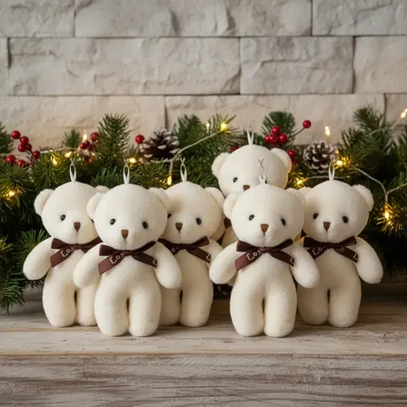 12 Mini Chaveiro De Pelúcia Ursinho Love Fofo Lembrancinha