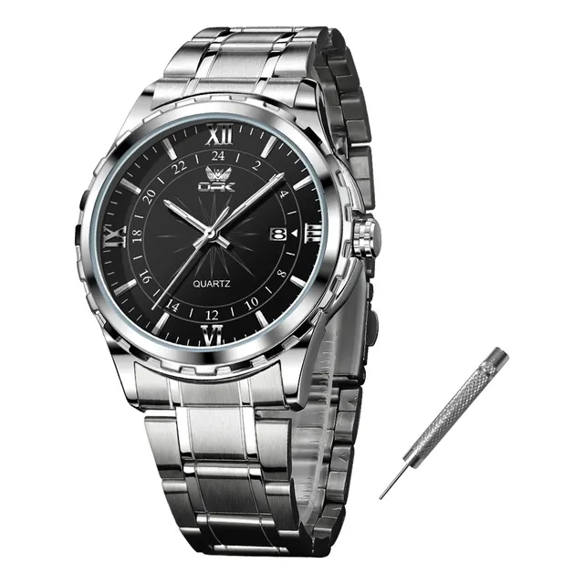Opk Original Relógio Masculino Quartzo À Prova D'água 6003