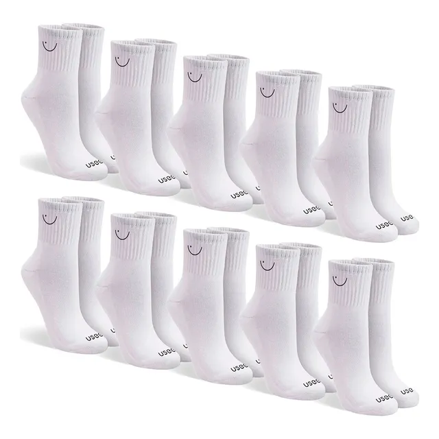 Kit Com 10 Pares De Meias Cano Médio Algodão Usee Brasil