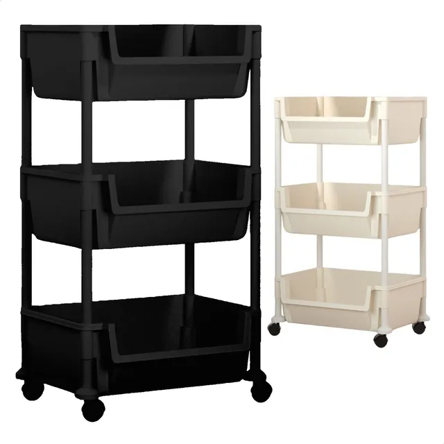 Carrinho Organizador Multiuso Cozinha Banheiro 3 Prateleiras