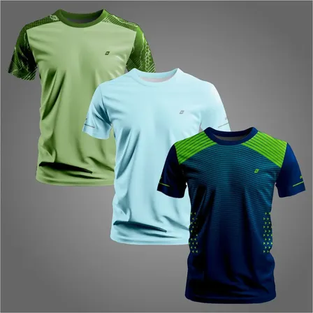 Kit 3 Camisas Dry Masculina Proteção Uv+ Academia E Casual