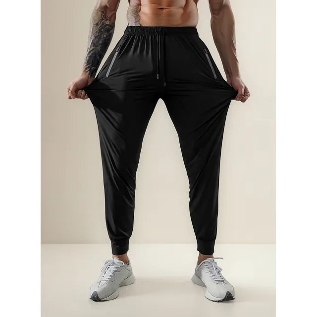 Calça Tactel Masculina Jogger Slim Esportiva Academia Treino