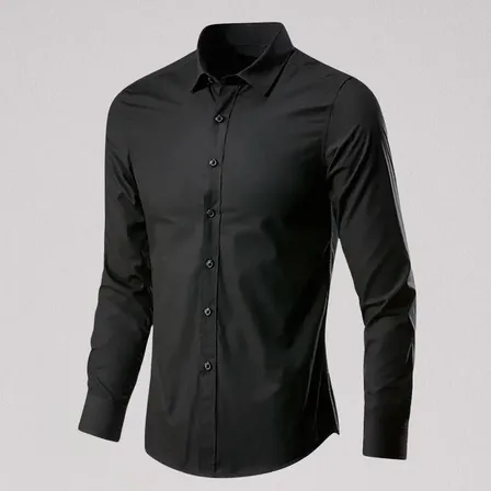 Camisa Social Manga Longa Slim Fit Masculina Clássica