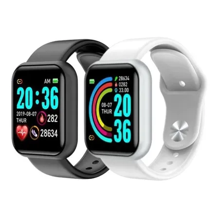 Kit 2 Relógios Smartwatch D20 P/ Android Ios iPhone Promoção