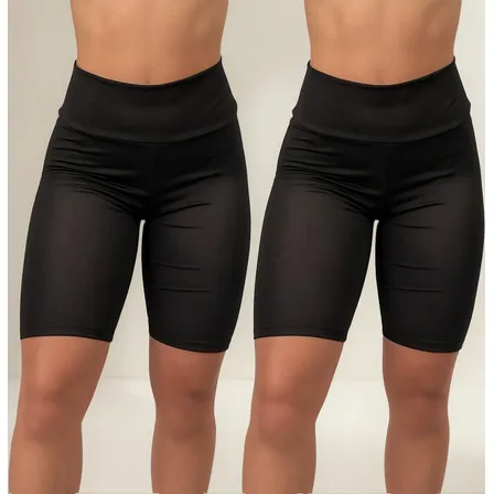 2 Bermudas Suplex Fitness Feminina Academia Ciclista