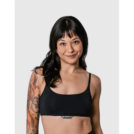 Top Academia Com Bojo Removivel Faixa Duplo Alçinha Fina