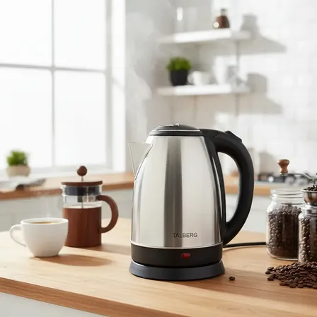 Chaleira Bule Jarra Eletrica Inox Térmica Água Quente 1,8l