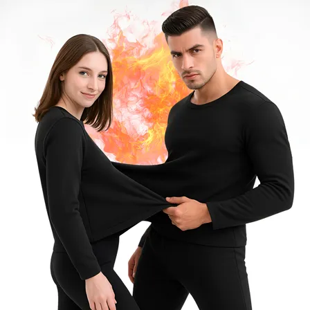 Conjunto Segunda Pele Térmica Flanelado Frio Intenso Preto