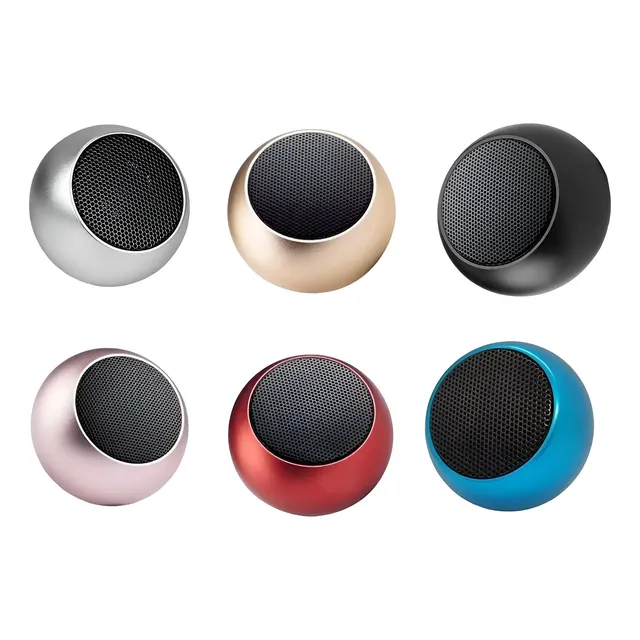 Caixinha Som Bluetooth Tws Metal Redonda Mini Speaker 3w