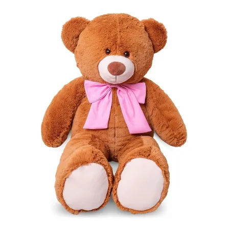 Ursinho De Pelúcia Gigante Grande 1 Metro Com Laço