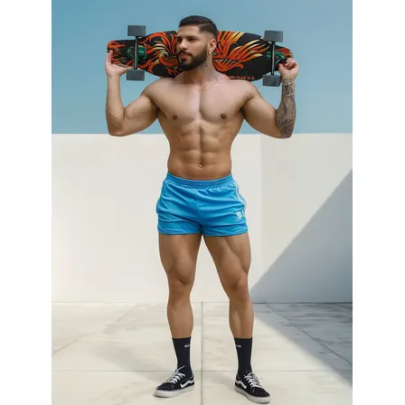 Shorts Pm Sports Curto Masculino Slim Com Bolso