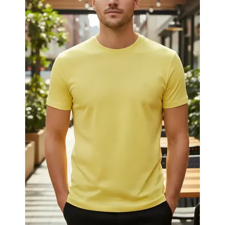Camiseta Masculina Básica Slim Algodão - Várias Cores Ogochi