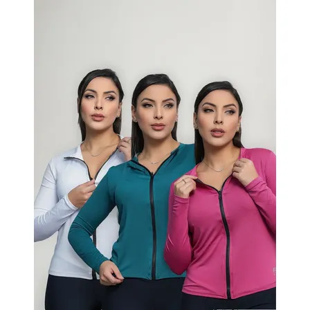 Kit 3 Casaquinho Praia Blusa Proteção Solar Uv 50+ Academia