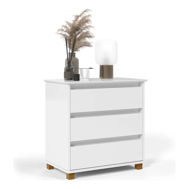 Mesa De Cabeceira Mini Cômoda 3 Gavetas Criado De Quarto Ej