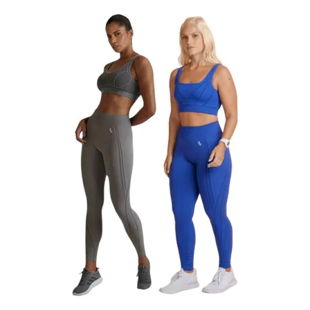Calça Legging Feminina Lupo Max Kit C/ 2 Academia Fitness