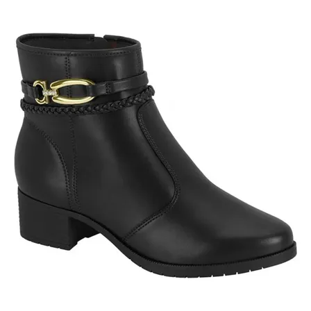 Bota Feminina Montaria Cano Curto Salto Grosso Moleca 5346