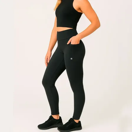 Calça Legging Ciclico Feminina Esportiva Com Bolsos
