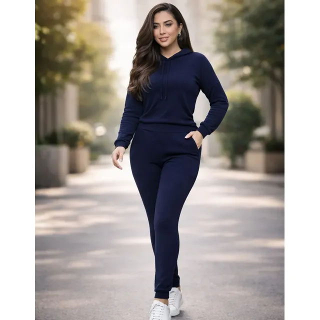 Conjunto Feminino Lanzinha Blusa E Calça Abrigo Inverno Frio