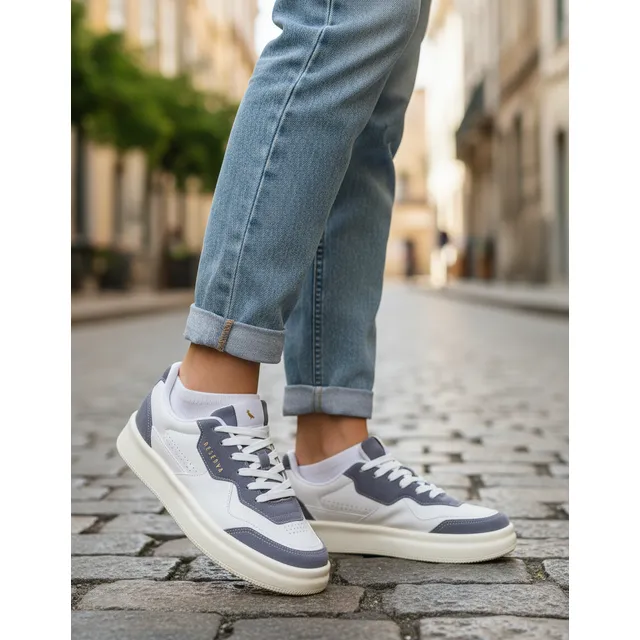 Tênis Masculino Troy Casual Reserva - Branco/azul