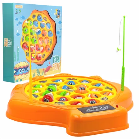 Jogo Pega Peixe Giratório Brincadeira Pescaria Infantil 26pç