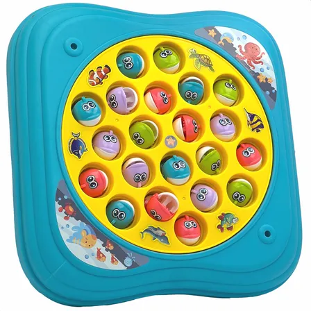 Brinquedo Pega Peixe Tuba Giratório Infantil Musical À Pilha