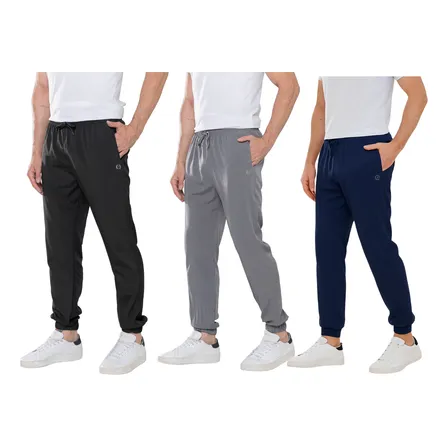 Kit 3 Calças Jogger Masculinas Elastano E 2 Bolsos Academia