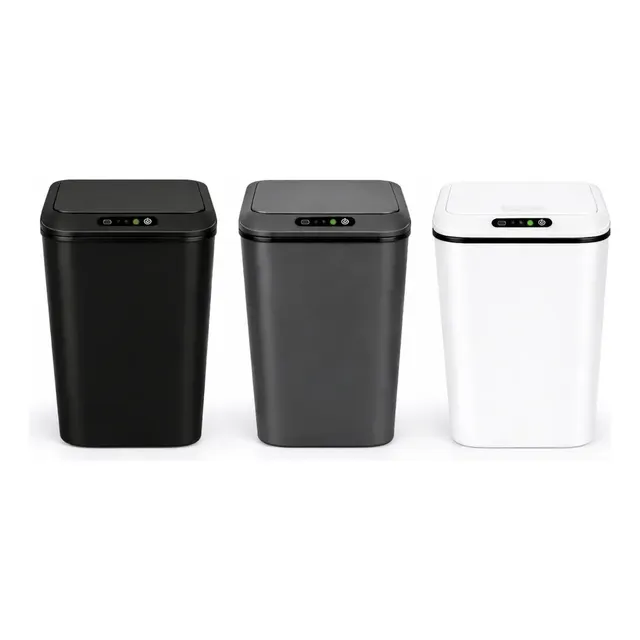 Lixeira Inteligente Automática Usb Com Sensor 16l Banheiro