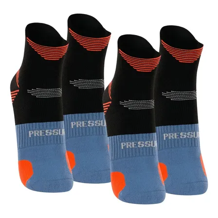 2 Meias Corrida Lupo Dry Fit Cano Médio Anti Bolha Poliamida