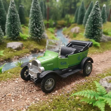 Miniatura Carro Metal Antigo Calhambeque Conversivel Touring