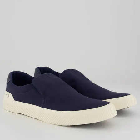 Tênis Aramis Daily Slip Canvas Marinho E Branco
