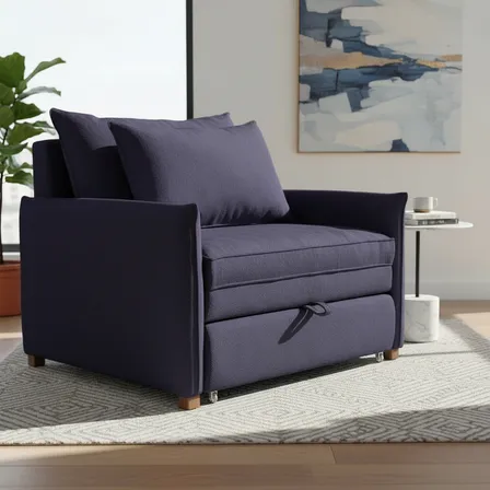 Poltrona Sala Moderna Monica Suede Confortavel