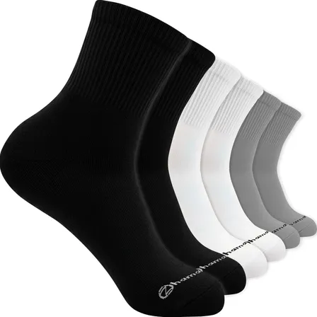 Kit 6 Pares Meias Zhamaro Premium Cano Médio Alto Atoalhada