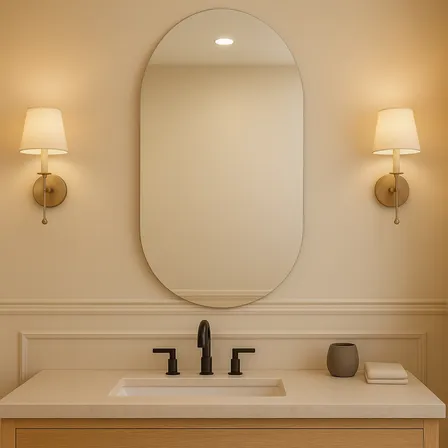 Espelho Vildrex Veneza 70x50cm Lapidado Design Moderno Luxo