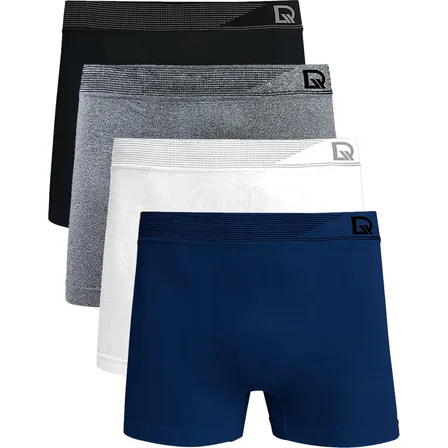 Kit 4 Cuecas Masculina Adulto Boxer Em Poliamida Delrio