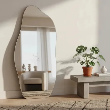 Espelho Lopazzi Orgânico 90 E 70cm Retrô Quarto Closet Casa