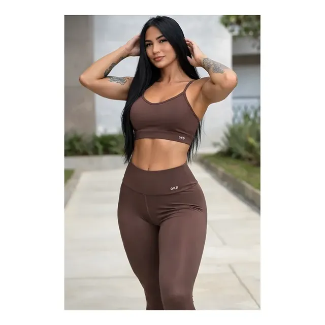 Conjunto Gkd Zero Transparência Legging Cós Alto Top Duplo