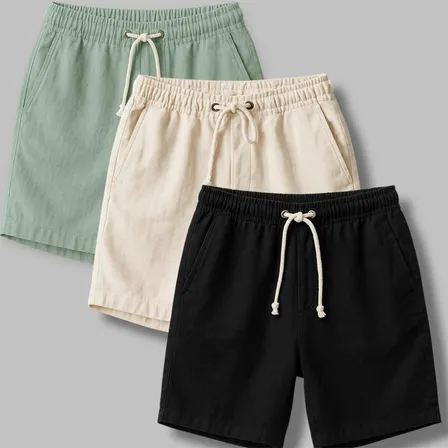 Kit 3 Shorts Masculino Bermuda Linho Verão Envio Imediato