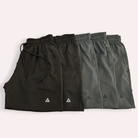 Kit 5 Bermudas Masculinas Dry Fit Secagem Rápida Academia