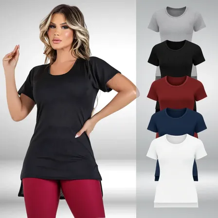 Blusa Fitness Feminina Dry Fit Academia Blusa Tapa Bumbum