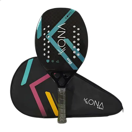 Raquete Beach Tenis Kona K-doze Blue C/ Capa, Selo + Brindes